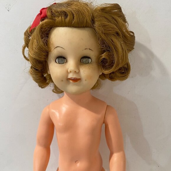 Vintage Allied Shirley Temple Doll Scottish Outfit Movable Arms Legs Sleep Eyes - Picture 6 of 12